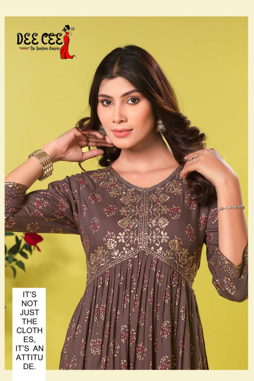 Dee Cee Diya Alia Cut Designer Kurtis Catalog